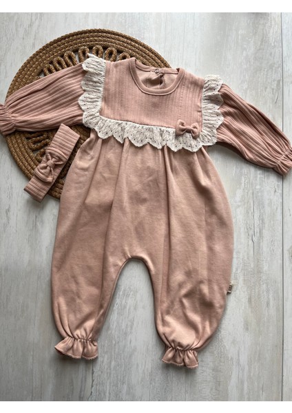 Fukukumbaby Madamme Dantelli Kız Bebek Tulum