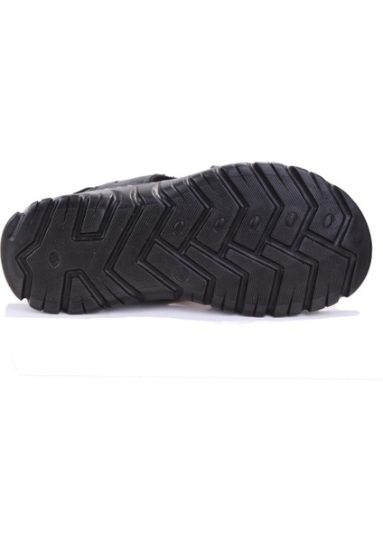 DMA77-051 Siyah Ortopedik Günlük Erkek Deri Sandalet fırsatları