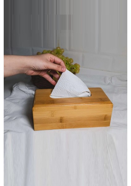 Masaüstü Bambu Peçetelik, 23X11X8,5 cm modelleri