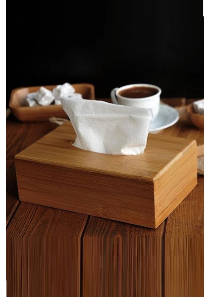 Masaüstü Bambu Peçetelik, 23X11X8,5 cm fırsatları