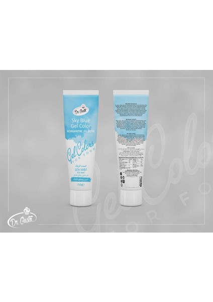250GR Tüp Jel Gıda Boyası Gökyüzü Mavisi