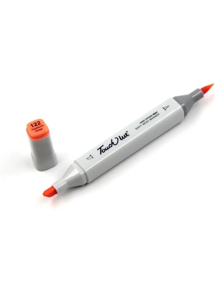 Touchliit Çift Taraflı Marker Kalem Fluorescent Orange F122