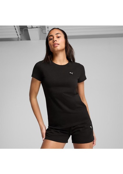 Ess Elevated Tee Siyah Kadın Spor Tişört - 690894 01