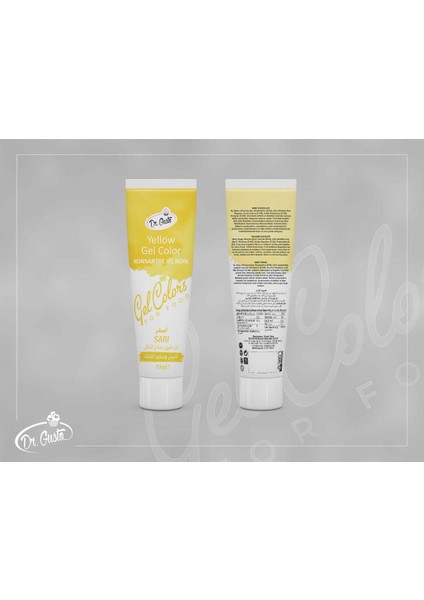 250 gr Tüp Jel Gıda Boyası Sarı