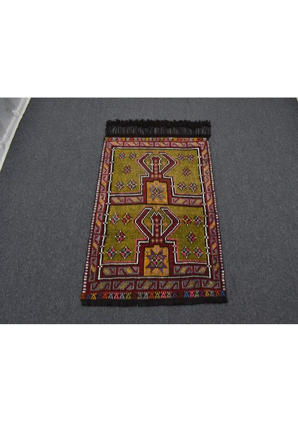El Dokuması Geometrik Otantik Karapınar Yörük Yün Cecim Kilim 5833 modelleri