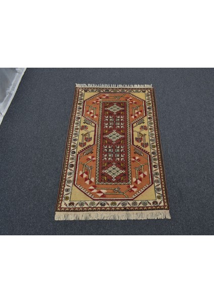 Vintage El Dokuma Bulunmaz Bozalan Milas Muğla Yün Halı 5843 fırsatları