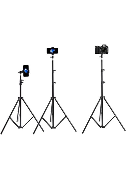 Kumandalı Tripod 2.1 mt Telefon Ring Light Tutucu Lamba Işık Ayağı Metal Fotoğraf Stüdyo Lamba fırsatları