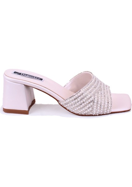 DZA07-1296103 Sedef Topuklu Abiye Kadın Terlik fiyatları