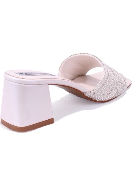 DZA07-1296103 Sedef Topuklu Abiye Kadın Terlik fırsatları