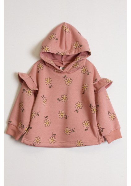 Kız Çocuk Kapüşonlu Sweatshirt
