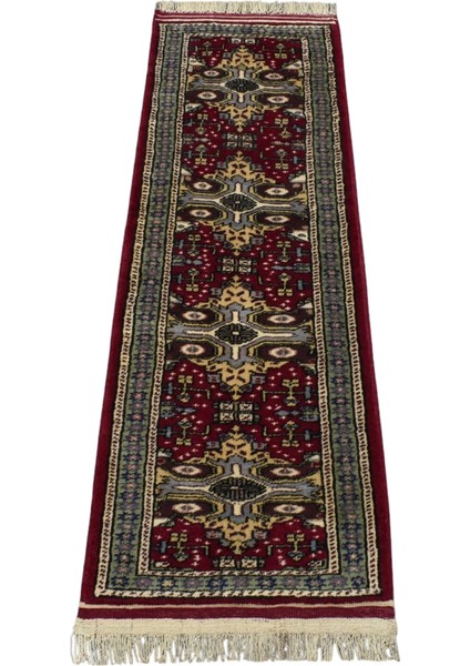 Antika El Dokuma Nadide Şirvan Model Iran Mini Yolluk Yüne Yün Halı 5855