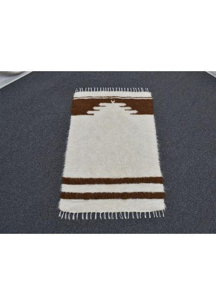 Yeni El Dokuma Namazlık Tiftik Seccade Yün Siirt Battaniyesi Kilim 5818