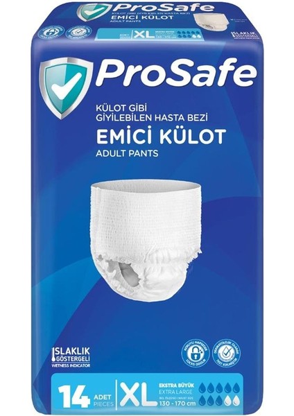 Yetişkin Emici Külot 130 - 170 cm Xl Extra Large 56 Lı