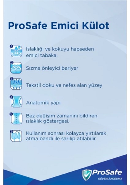 Yetişkin Emici Külot 130 - 170 cm Xl Extra Large 56 Lı