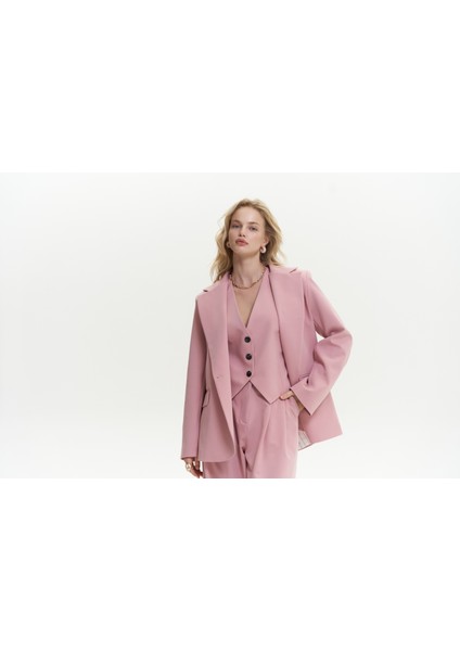Mai Kaylee Pembe Blazer