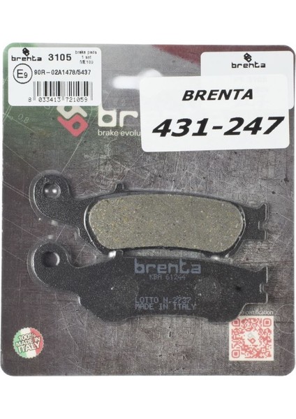 Yamaha Yz 250 F Ön Fren Balata