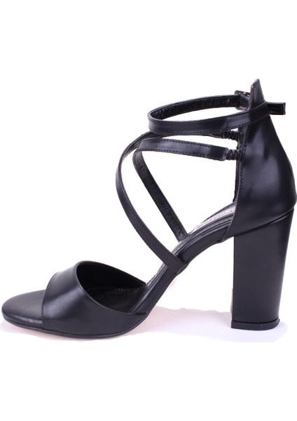 DZA07-928400 Siyah Klasik Topuklu Kadın Ayakkabı modelleri