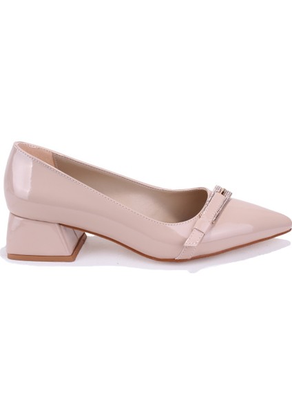 DZA07-1274309 Bej Rugan Klasik Topuklu Kadın Ayakkabı fiyatları