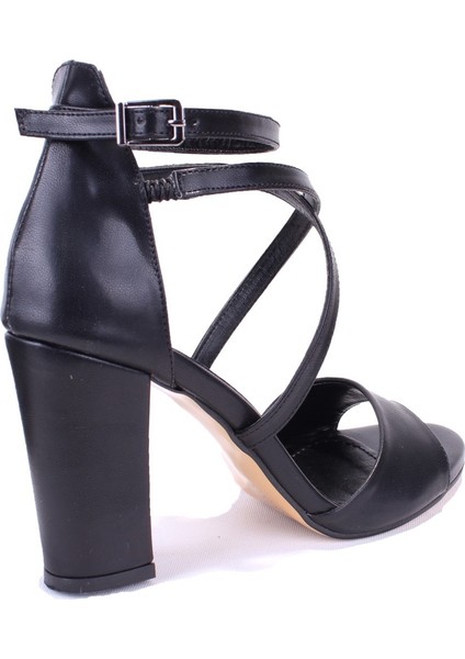 DZA07-928400 Siyah Klasik Topuklu Kadın Ayakkabı fırsatları