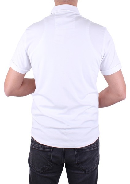 Twister 1853 Beyaz Kısa Kol Günlük Pamuklu Erkek Gömlek fırsatları