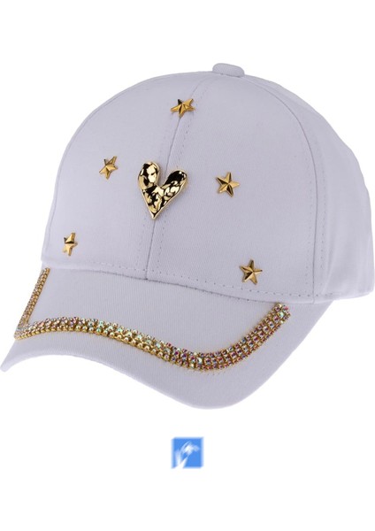 Taşlı Kız Şapka ( 9-15 Yaş ) ( 54 cm )