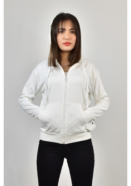 Kadın Akat Şardonlu Kapş.fermuarlı Sweat