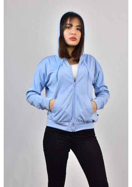Kadın Akat Şardonlu Kapş.fermuarlı Sweat