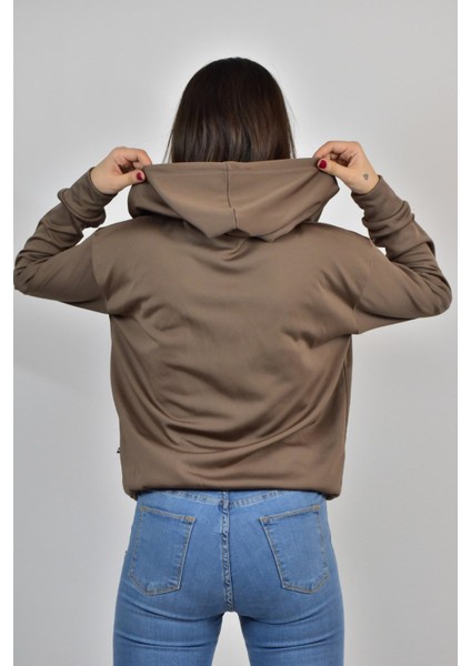 Kadın Akat Şardonlu Kapş.fermuarlı Sweat