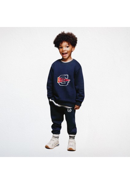 Logolu Çocuk Alt Üst Takım – Lacivert