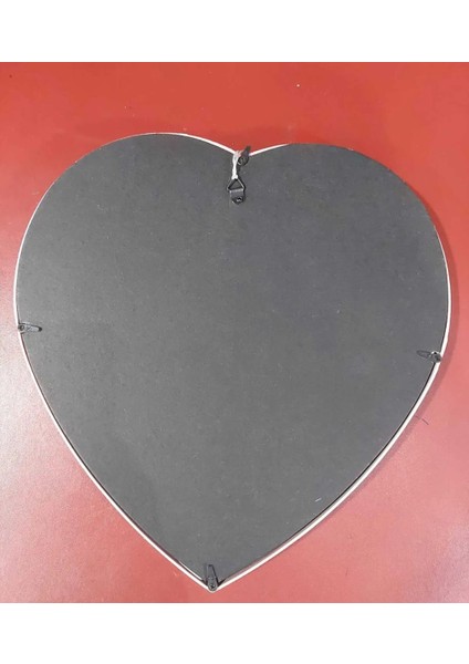Kırmızı Kalp Çerçeve Duvar Tipi 22 x 20 Fotoğraf Sevgililer Günü Valentine's Day Aşk Hediyelik 1 Adet