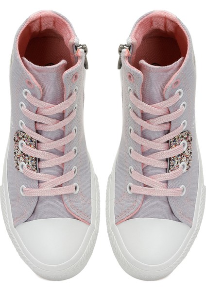 LOREN.F5FX Lila Kız Çocuk High Sneaker