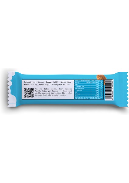 Badem & Kakaolu Probiyotik Bar - 35 g - 12 adet