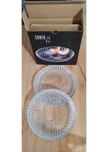 Santa Yuvarlak Tabak 2'li