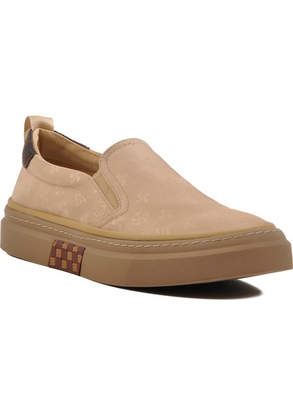 Bej Hafif Slip-On Erkek Casual Ayakkabı 25Y501-6 M