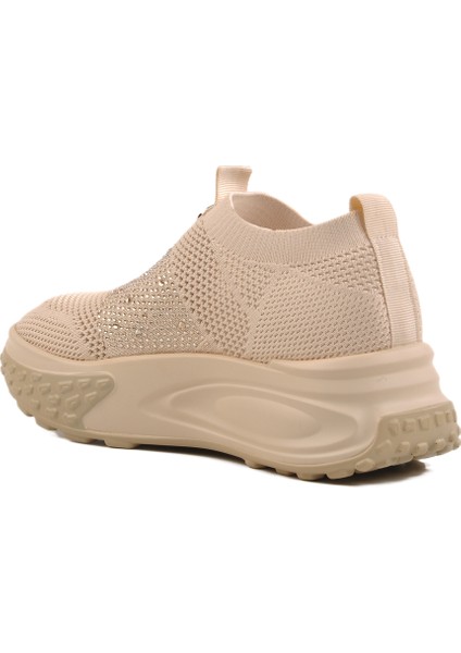Bej Triko Hafif Kadın Sneaker 25Y305-4 Z