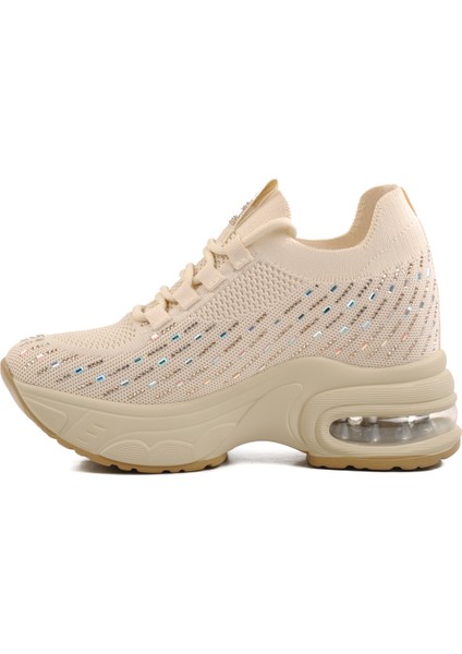 Bej Triko Air Taban Kadın Sneaker 25Y300-20 Z