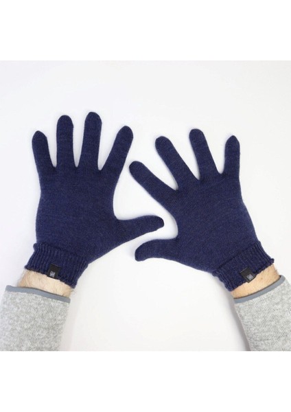 Bıbury %70 Merino Yünlü Lacivert Eldiven 1 Çift fırsatları