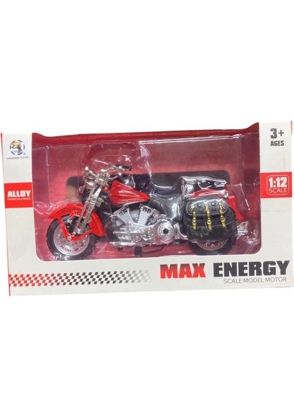 HX796 1:12 Max Energy Alloy Model Motorsiklet 3+ Kutulu