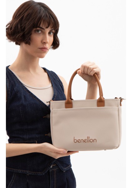 Unıted Colors Of Benetton Kadın Omuz Kol Çantası BNT 1614 - Bej-Camel fiyatları