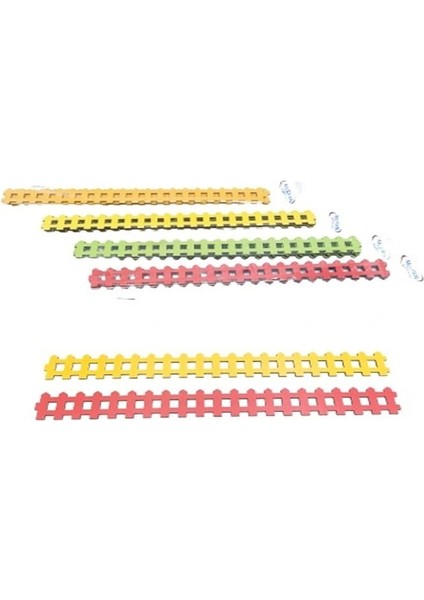 Misyon MSY-6192 Maket Ahşap Renkli Çit 30CM 4'lü - Adet