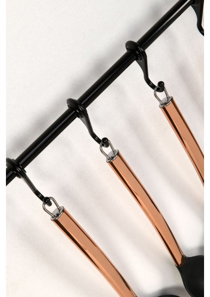 Metal duvar rayı seti, 55 cm, siyah, 8 parça, şal asma askısı, dayanıklı ve şık tasarım indirimleri