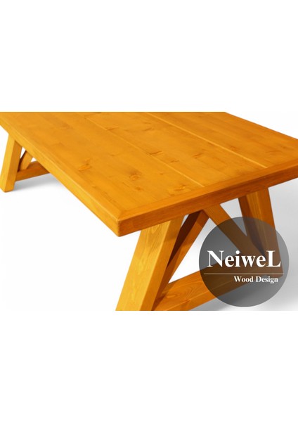 Garden Liaz Doğal Ahşap Bahçe SEHPA-70-120