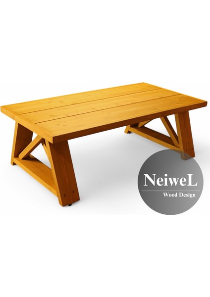 Garden Liaz x Doğal Ahşap Bahçe SEHPA-70-100