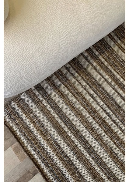 Halı Kilim Salon Mutfak Koridor Yolluk Jüt Hasır Görünümlü Dokuma Makine Halı Vizon