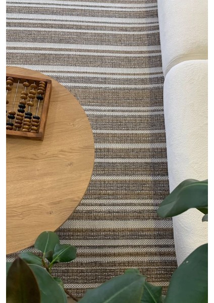 Halı Kilim Salon Mutfak Koridor Yolluk Jüt Hasır Görünümlü Dokuma Makine Halı Vizon