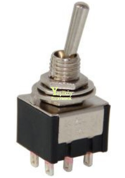 MTS-213 Toggle On-Off-On 6p Yaylı