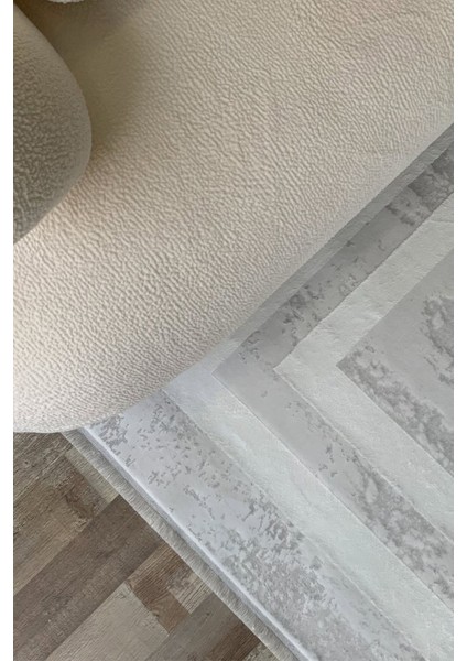 Parlak Yüzeyli Akrilik Şık Salon Halısı Yolluk Otantik Halı