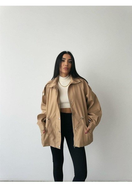 Mont Bel Büzgü Balıkçı Yaka Soft Kumaş - Kahverengi