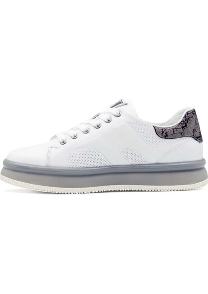 M030 Mr Erkek Beyaz-Gri Deri Günlük Spor Ayakkabı fiyatları