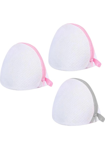 ( 3 Adet ) Lüx Fermuarlı Sütyen/ iç Çamaşırı Yıkama Filesi / Beyaz Kirli- Temiz Iç Çamaşırı Filesi